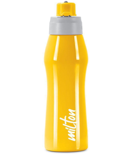 Milton Active 1000 Stainless Steel Water Bottle, 885 ml, Yellow - Yellow