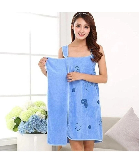 Akhil Single Free Size Bathrobe Blue