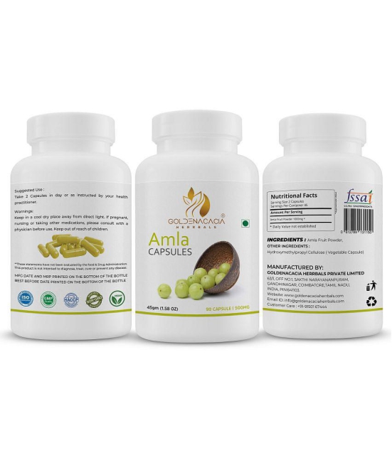 GOLDENACACIA HERRBALS Amla 90 Capsule 1 no.s