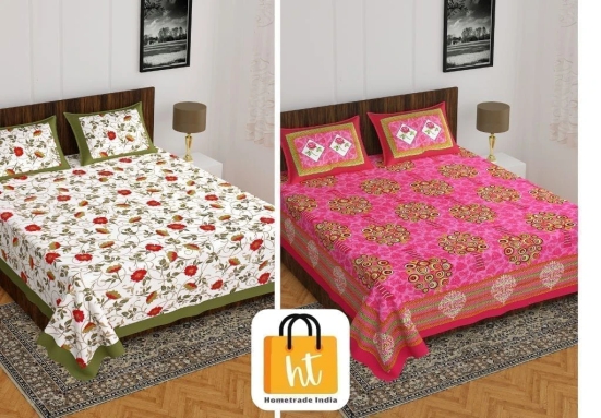 Bedsheet Adda-King Size Double Bedsheet-RJ-14-(XXX-XXX)-4740