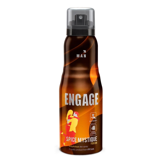 Engage Spice Mystique Deodorant for Men Woody and Leather Skin Friendly 150ml-Engage Spice Mystique Deodorant for Men, Woody and Leather, Skin Friendly, 150ml