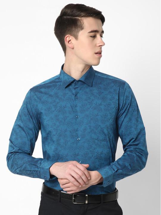 Premium Slim Fit Textured Cotton Formal Shirt