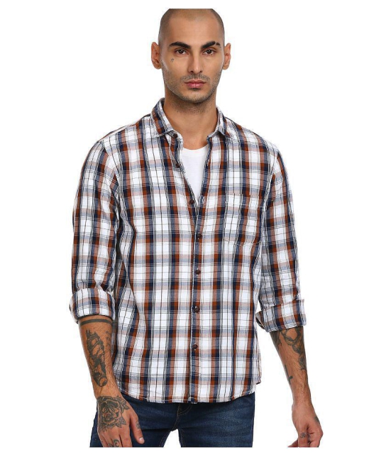 Ruggers 100 Percent Cotton Brown Shirt Single - None