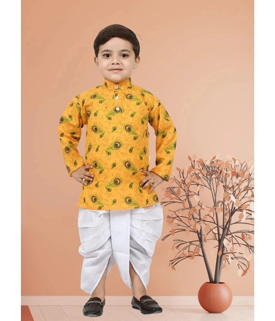 Arshia Fashions Yellow Cotton Blend Boys ( Pack of 1 ) - None