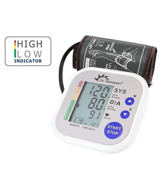 Dr. Morepen BP02 Automatic Upper Arm Blood Pressure Monitor (White)