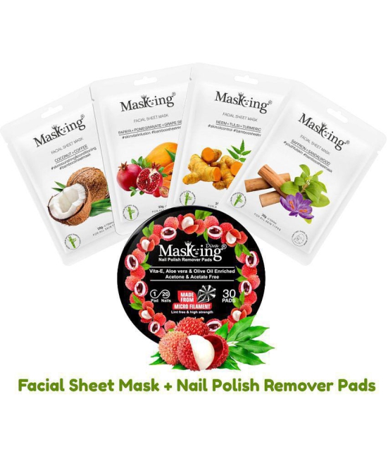 Masking - Natural Glow Facial Kit For All Skin Type ( Pack of 5 )