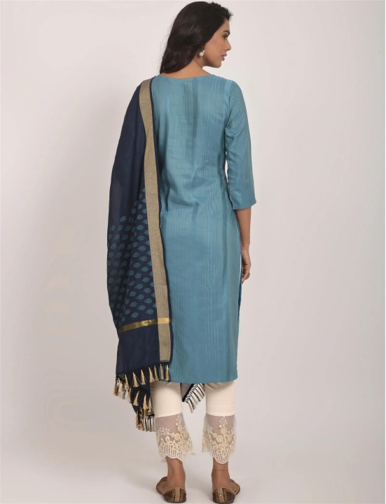 Kurta - Serene Sky-M-38 / Sky Blue