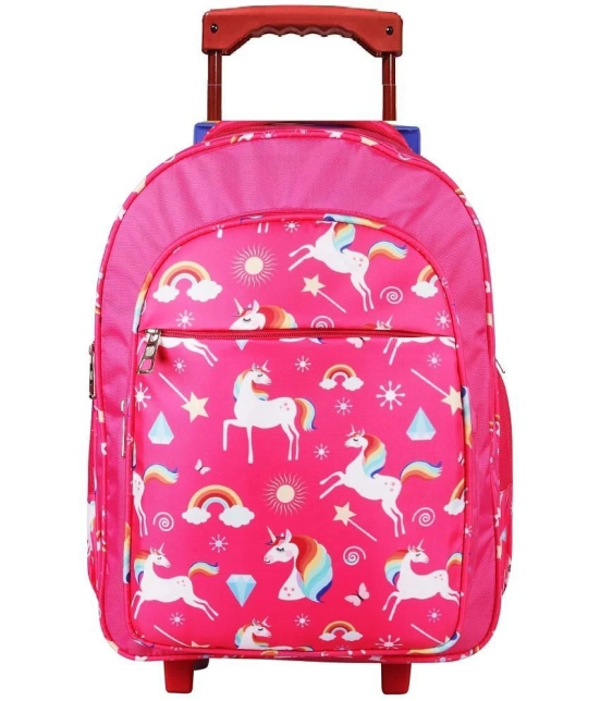 Da Tasche 25 Ltrs Pink Trolley Bag for Girls