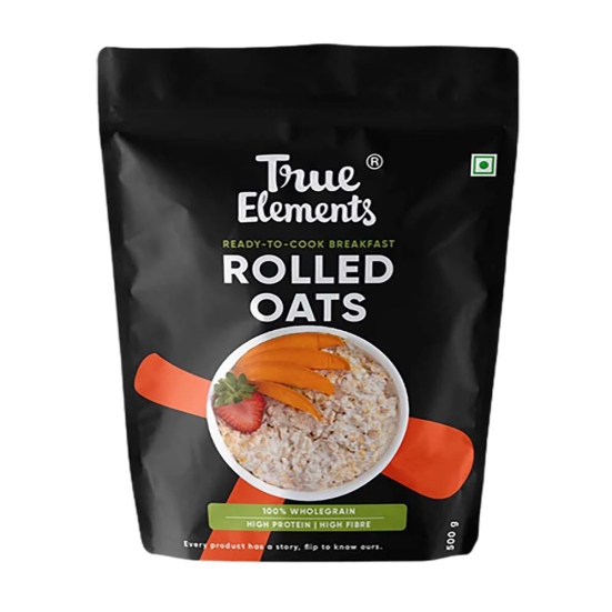 True Elements True Elmnt Rolled Oats Gluten Free, 500 Gm