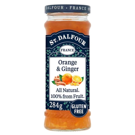 St Dalfour Fruit Preserve Orange Ginger, 284 Gm