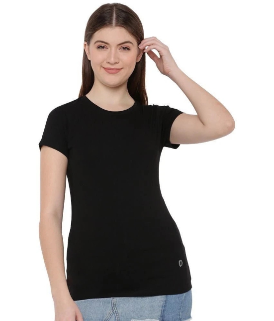 Dollar Missy Cotton Black T-Shirts - Single - None