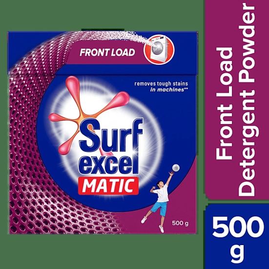 Surf Excel Matic Detergent Powder - Front Load, 500 G