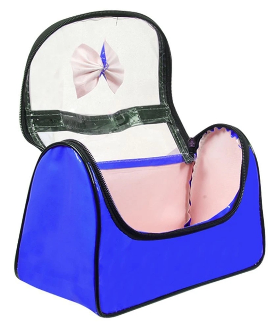 PrettyKrafts Blue Vanity Kit and pouches - 1 Pc - Blue