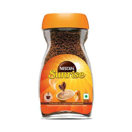 Nescafe Sunrise Instant Coffee - 30% Chicory Mix, 45 g Glass Jar