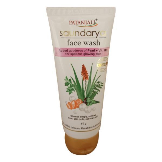 Patanjali Saundarya Herbal Facewash 60 Gms