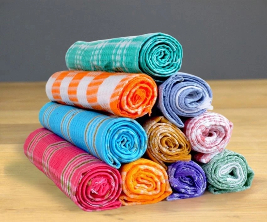 Sathiyas Set of 10 40x60 Cotton Kitchen Towel