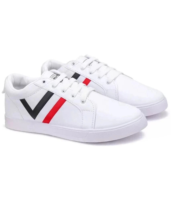 BRUTON Mens Shoes White Mens Sneakers - None