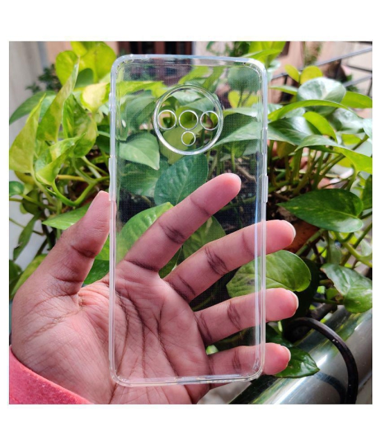 OnePlus 7T Soft Silicon Cases Case Vault Covers - Transparent - Transparent