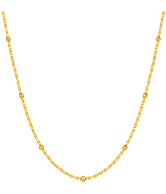 Fashion Frill Gold Plated Neck Chain For Men/ Boys - None