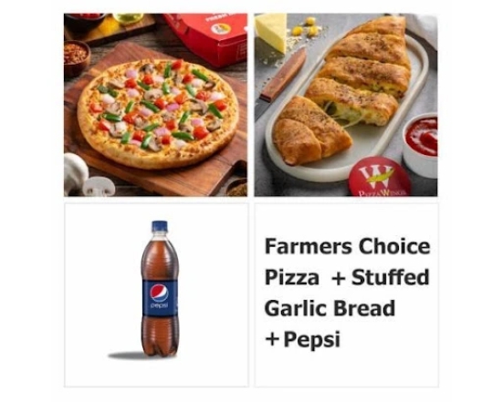 Farmer Choice+ Jalapeno Garlic Bread+Coke