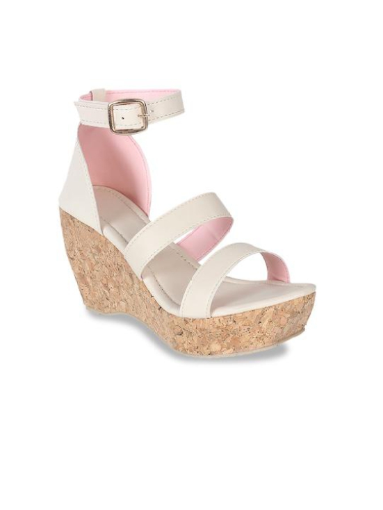 CREAM WEDGES PARTY WEAR