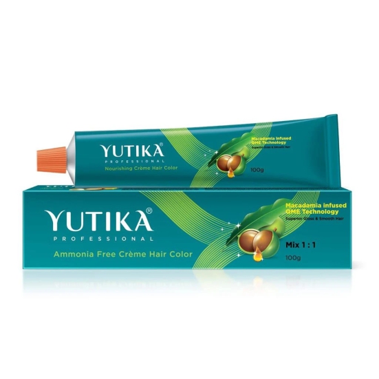 Yuthika Professional Creme Hair Color 3.1 Dark Ash Brown 100gm, Permanent Hair Colour, Professional Salon Hair Colour