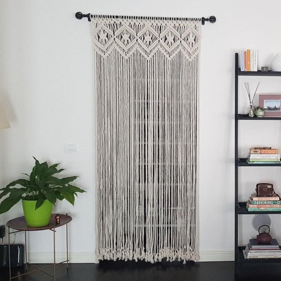 MACRAME ROPE CURTAIN-Ivory / 1