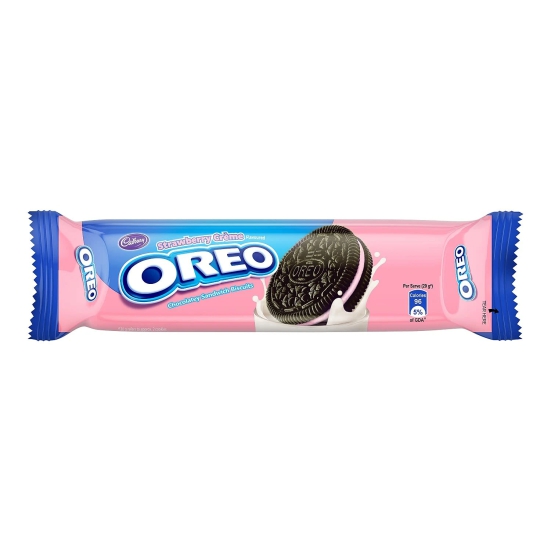 Cadbury Oreo Strawberry Creme Biscuit, 120 G