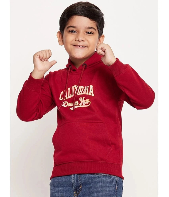 UBX Pack of 1 Boys Fleece Sweatshirt ( Maroon ) - None