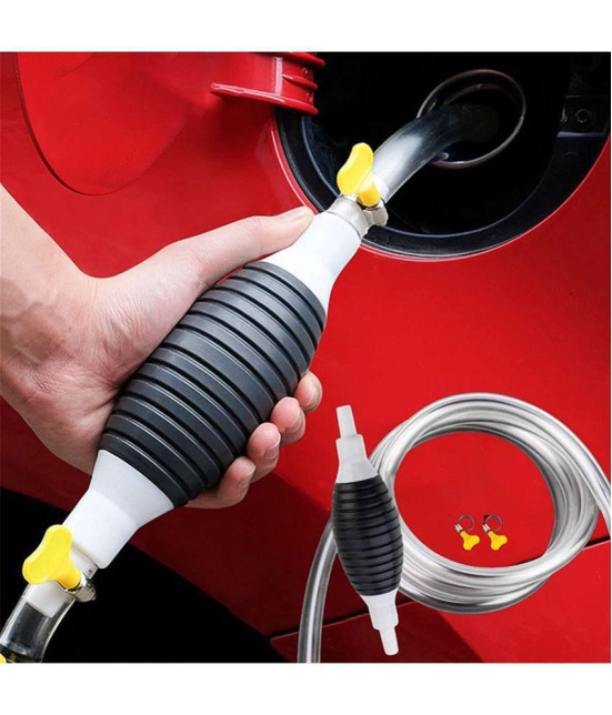 THRIFTKART - Fuel Transfer Pump Kit Tank Sucker Latest High Flow Hand Pump Portable Manual Car Fuel Pump FOR ALL Fuel  Oil Liquid, Water, Fish Tank with Pipe on both sides