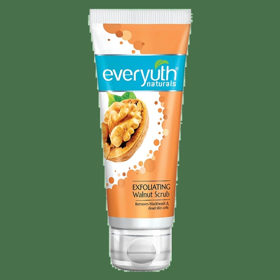 Everyuth Naturals Exfoliating Walnut Scrub, No Harmful Chemicals, 100 G Tube