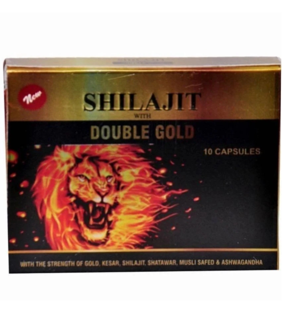 Shialjit With Double Gold Capsule 10 no. pack of 3