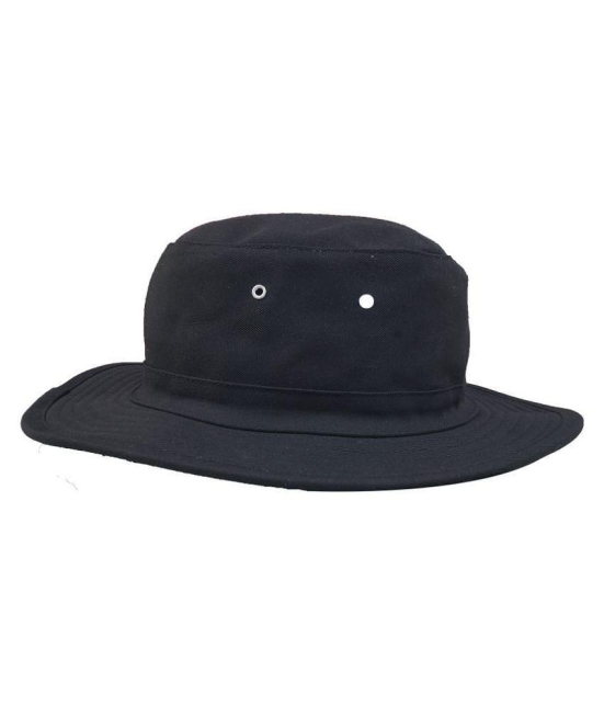 Zacharias Black Plain Cotton Hats - Black