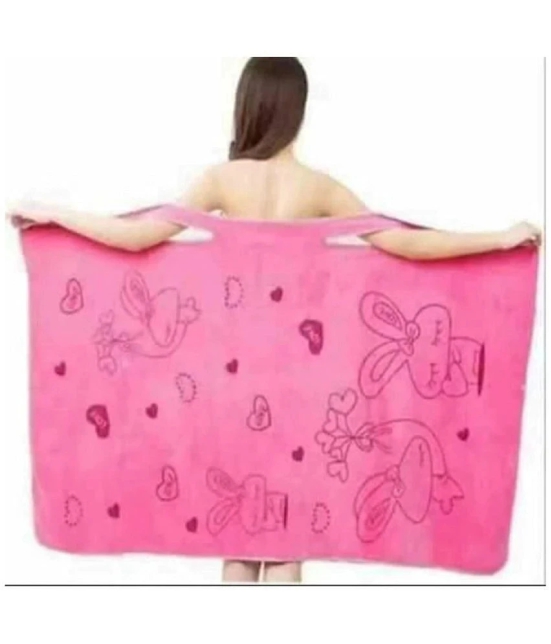 RAVARIYA GRAPHICS Single Non Terry Bath Towel Pink - Pink