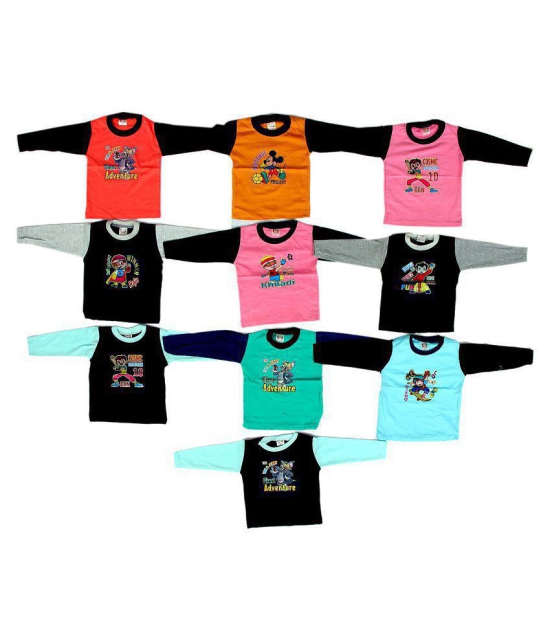 Baby boy cotton t-shirt  (pack of 10) - None