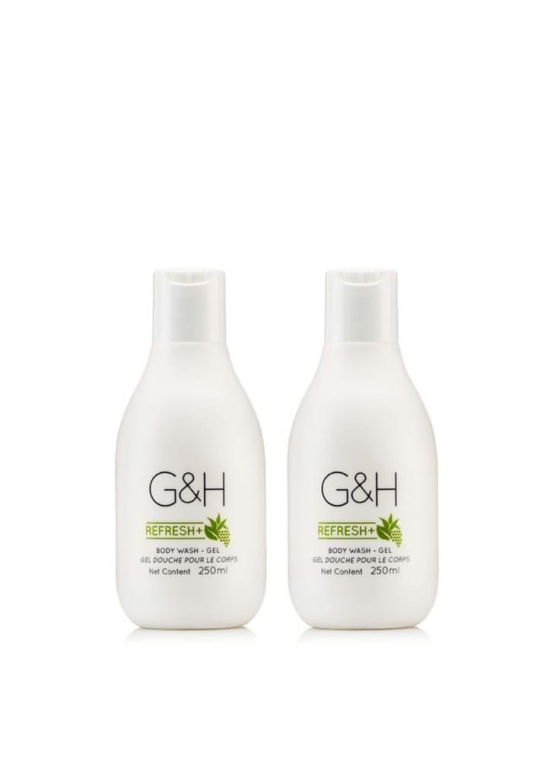 G&H Refresh+ Body Wash - Gel 250ml pack of 2