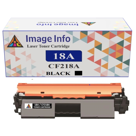 ImageInfo 18A Black Toner Cartridge for HP CF218A Compatible-BLACK