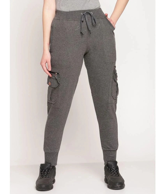 Uzarus - Grey Cotton Womens Yoga Joggers ( Pack of 1 ) - None