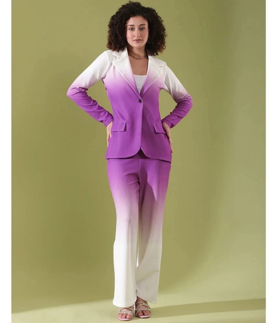 Selvia Purple Dyed Pant Top Set - None