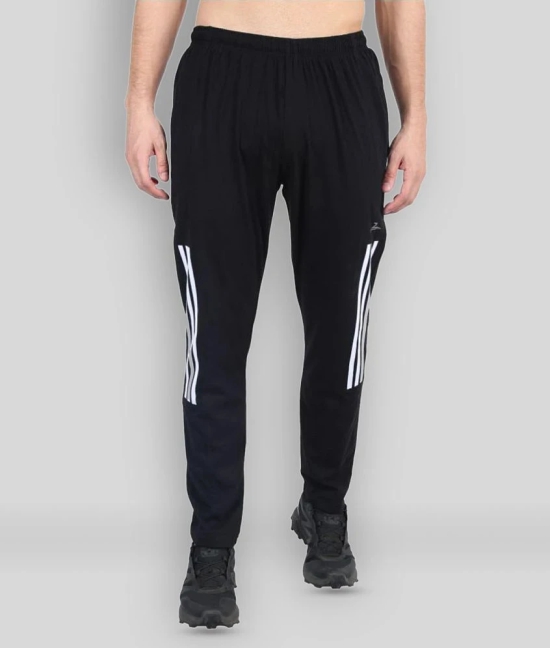 Zeffit - Black Cotton Blend Mens Sports Trackpants ( Pack of 1 ) - XL