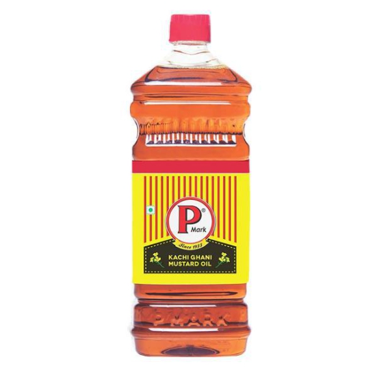 P Mark Kachi Ghani Mustard Oil 1 Ltr