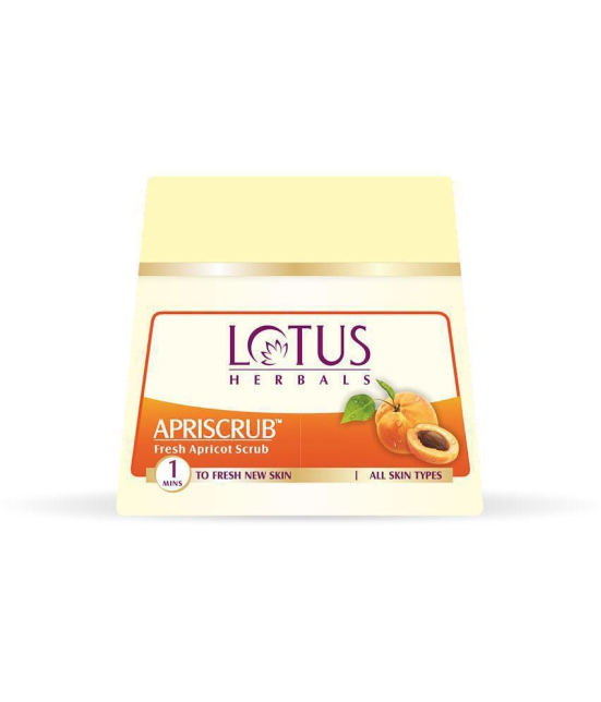 Lotus Herbals Apriscrub Fresh Apricot Scrub, Natural Exfoliating Face Scrub, Chemical Free, 300g