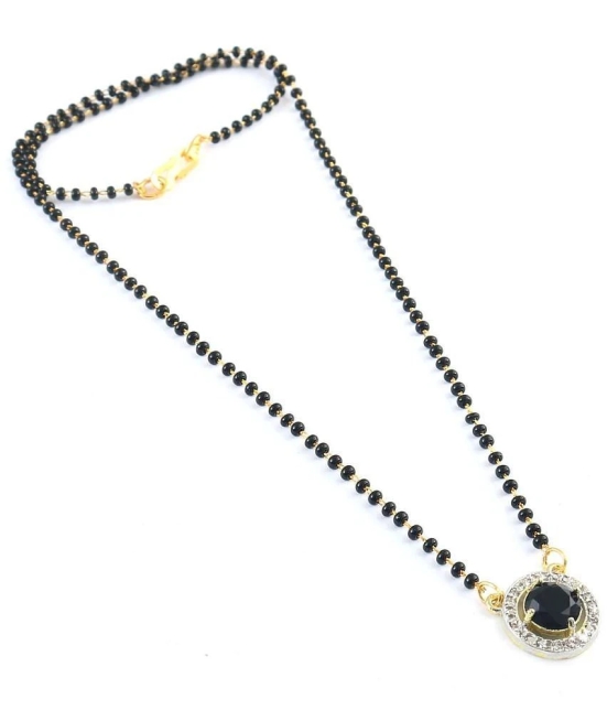 Jewar Mandi - Black Mangalsutra Set ( Pack of 1 ) - Black