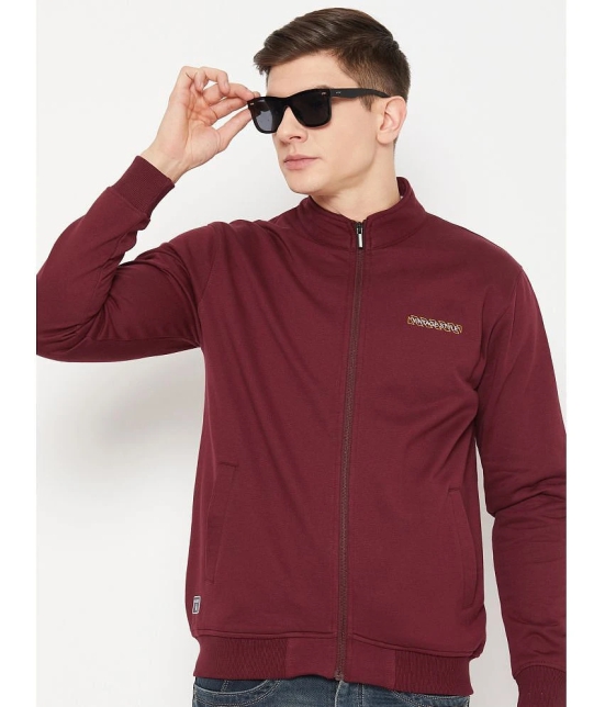 UNIBERRY Cotton Blend High Neck Mens Sweatshirt - Maroon ( Pack of 1 ) - None