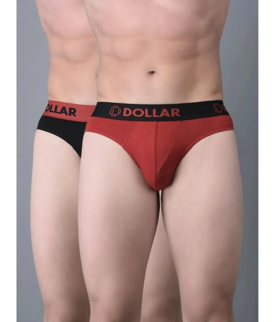 Dollar Bigboss Assorted Solid Cotton Blend Men Brief (Pack of 2) - None