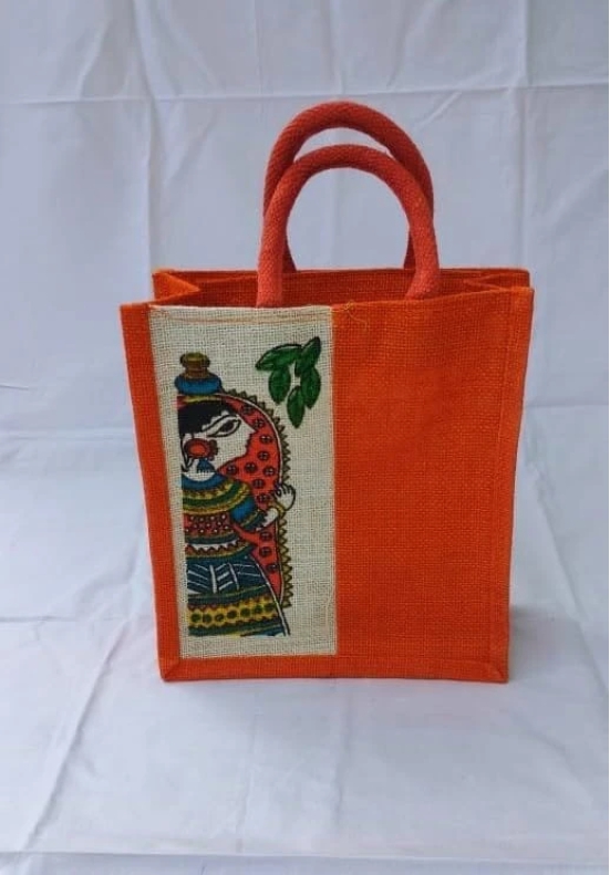 Sonchiraiya Orange Jute Bag