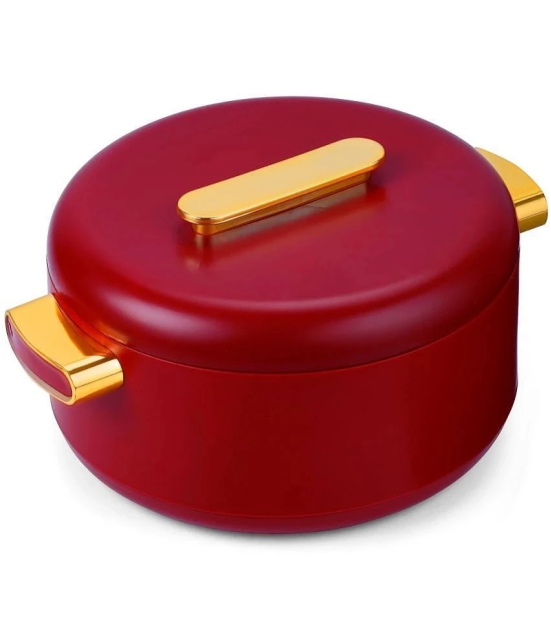 Oliveware Red Steel Thermoware Casserole ( Set of 1 , 2000 mL ) - Red