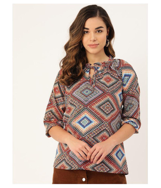 Rute Crepe Regular Tops - Multicolor - 7XL