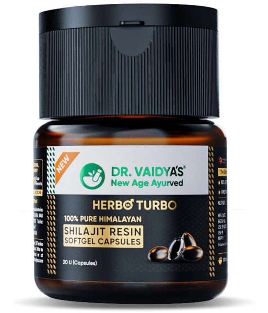 Dr. Vaidya's Herbo24Turbo Shilajit Resin in Softgel Capsules, 100g