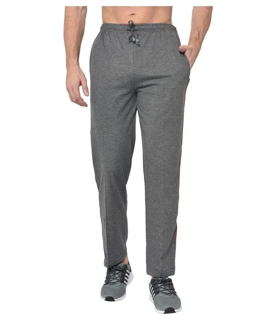 Vimal Jonney Grey Cotton Blend Trackpants - XL